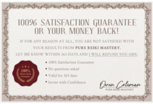 Pure-Reiki-Mastery- Money Back gurantee