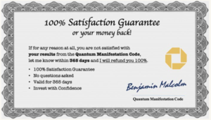 Quantum Manifestation Code Money back guarantee