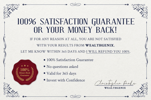 WealthGenix Guarantee
